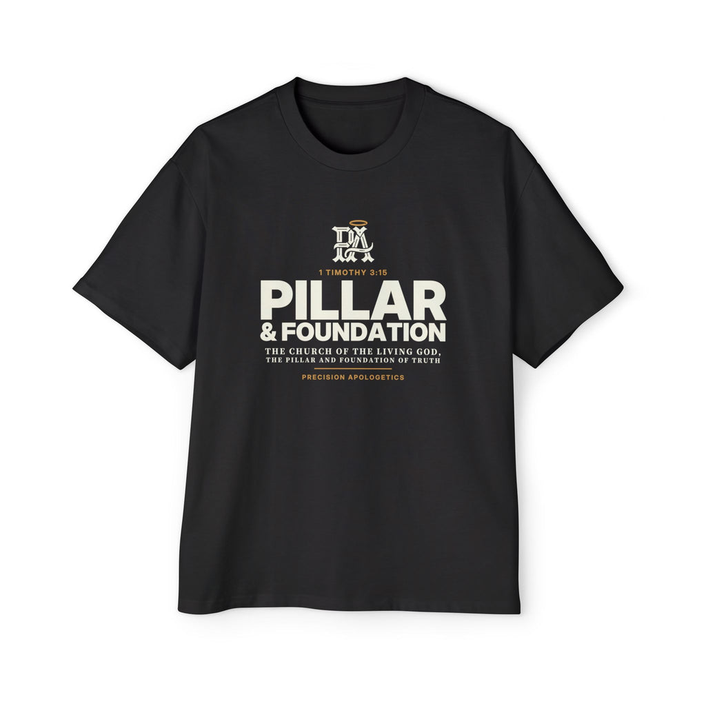Pillar & Foundation Oversized Tee, 1 Timothy 3:15 Catholic apologetics streetwear