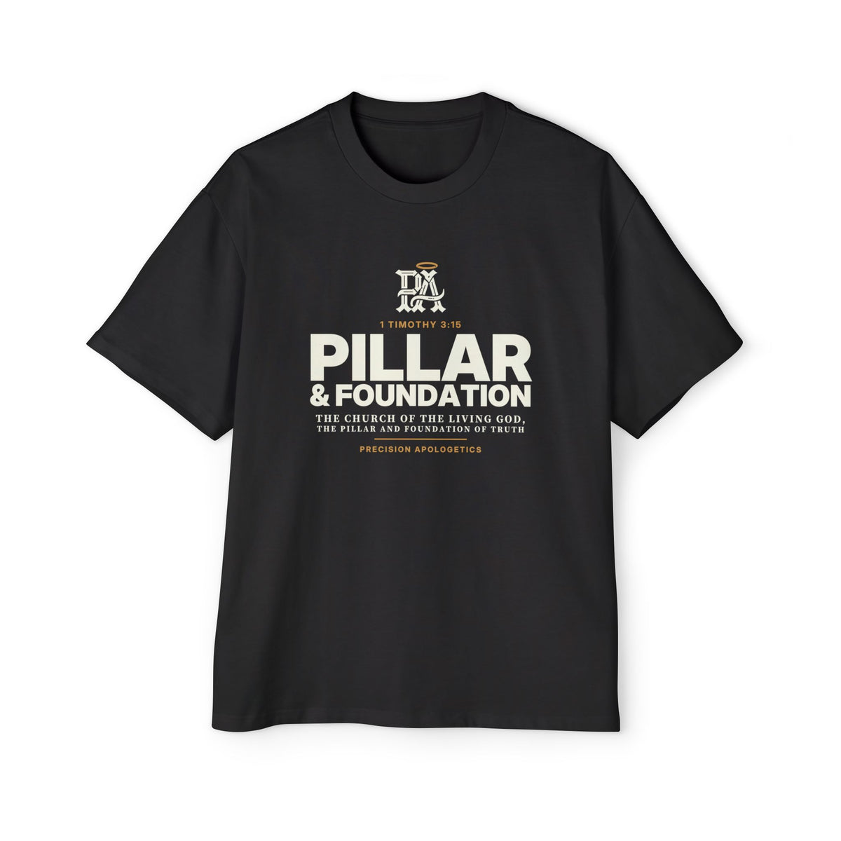 Pillar & Foundation Oversized Tee, 1 Timothy 3:15 Catholic apologetics streetwear